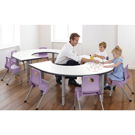 Metalliform School Whiteboard Table  hi\-res