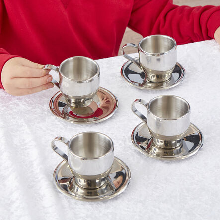 Metal Tea Cup Set 4pk  hi\-res