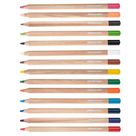 edugreen ECO Triangular Colouring Pencils 10pk  hi\-res