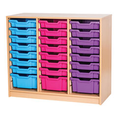 3 Column Tray Storage 24 Tray Supplied Empty  hi-res