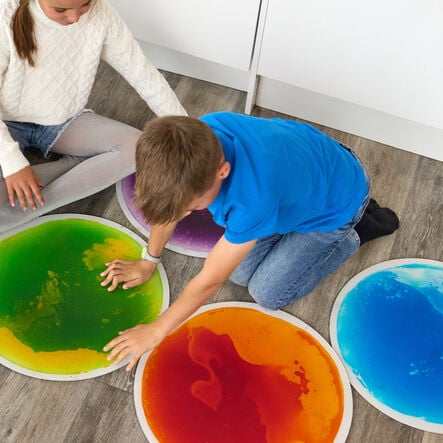 Round Shape Liquid Floor Tiles 4pk  hi\-res