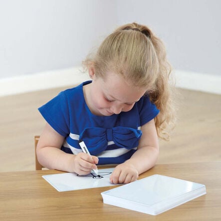 Double Sided A5 Plain Whiteboards 30pk  hi\-res