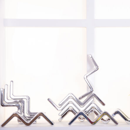 TTS Metallic Silver Stacking Zig Zags 12pk  hi\-res