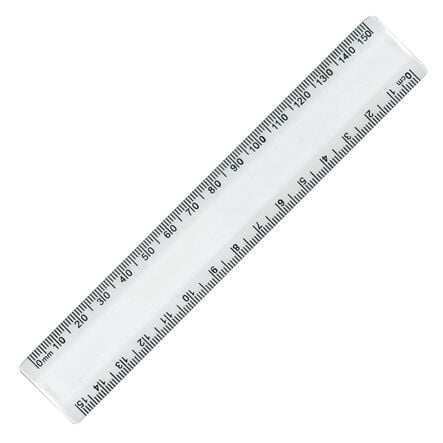 White Shatter Resistant 15cm Rulers in mm\/cm (10pk and 50pk)  hi\-res