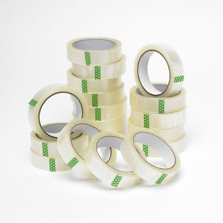 Clear Adhesive Tape Roll 25mm x 66m 18pk  hi\-res
