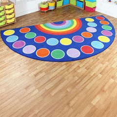 Rainbow Placement Rugs Semi-Circle W2 x L4m  Rainbow Placement Rugs Semi-Circle W2 x L4m  hi-res