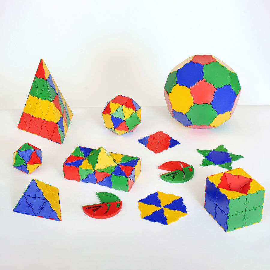 Polydron Kids Schools Geometry Educational Construction Set-Multicolored-Children Development Toy 3 D Shapes -4+Years -268個 : Polydron Kids Schools Geometry Educational