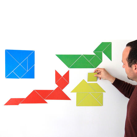 Magnetic Tangram Set in 4 Colours  hi\-res