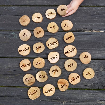 Wooden 100 High Frequency Word Pieces  hi\-res
