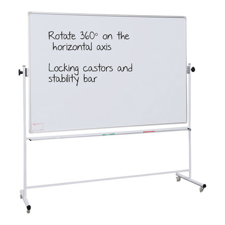 Mobile Revolving Whiteboard on Wheels  hi\-res