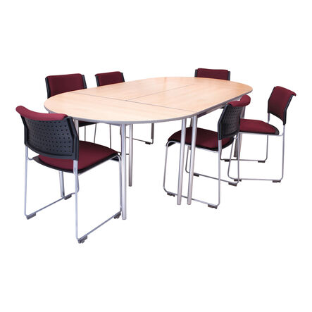 Semi\-Circular Meeting Table  hi\-res