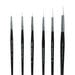 White Sable Substitute Paint Brushes 10pk  hi\-res
