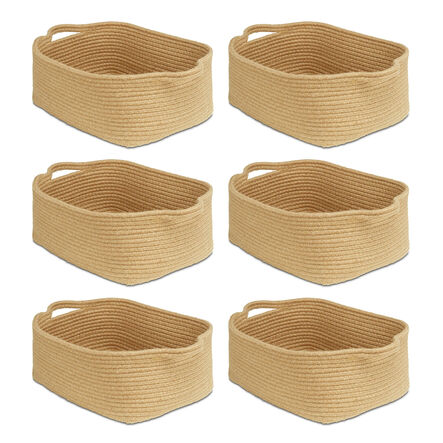 Shallow Rope Baskets Pack of 6  hi\-res