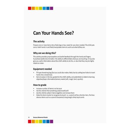 TTS Sensory Movement Breaks Activity Book  hi\-res
