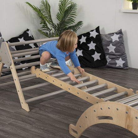 Pikler Inspired Nursery Play Ladder Natural  hi\-res