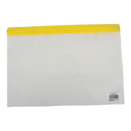 Flipfile Plastic Zip Wallets A4++ 25pk Yellow Yellow hi\-res