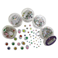 Wiggly Eyes Stack Pack 560pk Coloured Eyes  hi-res