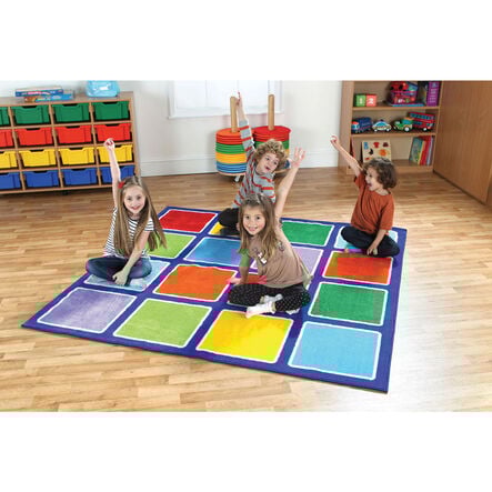 Rainbow Square Placement Carpet  hi\-res