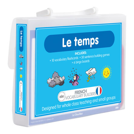 TTS French Weather Vocabulary Builder Activity Cards  hi\-res