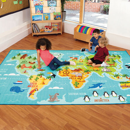 Animals and Places of the World Mat L3 x W2m  hi\-res