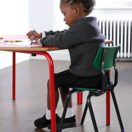 Rectangle Coloured Frame Classroom Table  hi\-res
