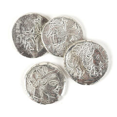 Replica Ancient Greek Coins 4pk  Replica Ancient Greek Coins 4pk  hi-res