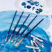Short Handle Hog Hair Paint Brushes 5pk  hi\-res