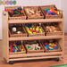 Tilted Tote Storage Trolley On Wheels  hi\-res