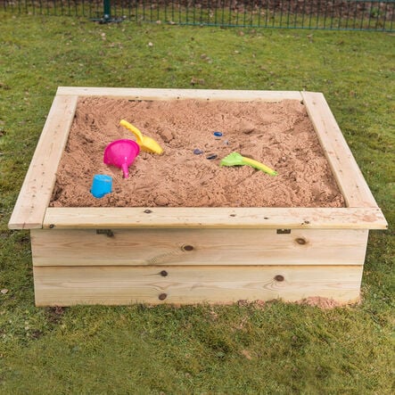 Wooden Mini Square Sandbox and Planter  hi\-res