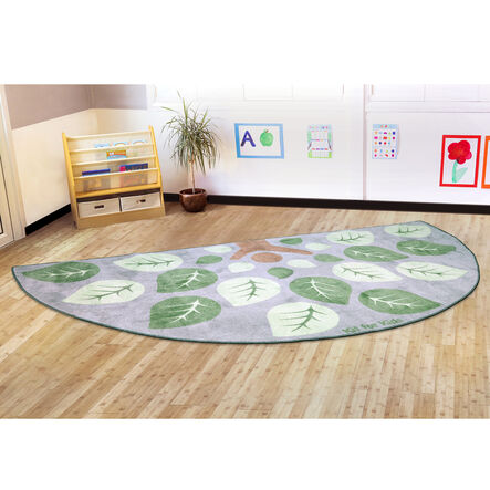 Semi\-Circle Leaf Placement Carpet 3m x 1.5m  hi\-res
