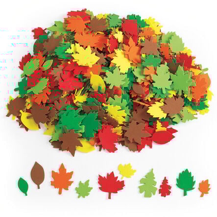 Autumn Leaves Foam Shapes 500pk  hi\-res