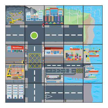 TTS Bee\-Bot® Transport and Industry Mat  hi\-res