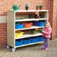 Large Outdoor Mobile Storage Shelving Unit H1140mm  Large Outdoor Mobile Storage Shelving Unit H1140mm  hi-res