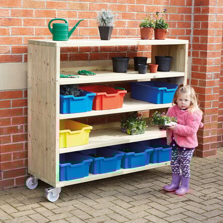 Large Outdoor Mobile Storage Shelving Unit H1140mm  hi\-res