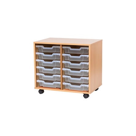 Mobile Double Tray Storage Unit 12 Trays  hi\-res