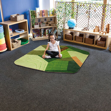 Aerial Landscape Super Deluxe Carved Carpet  hi\-res