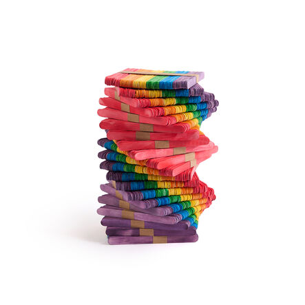 Wooden Craft Sticks 1000pk Multicoloured  hi\-res