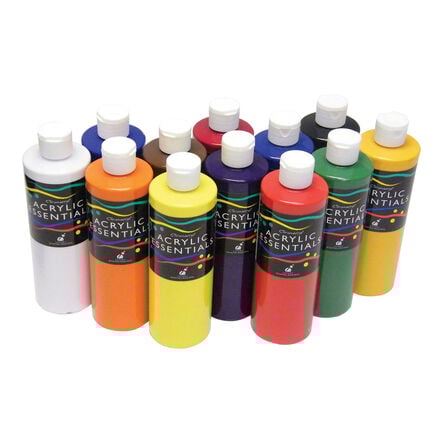 Chromacryl Acrylic Essentials Paint Assorted 12x500ml  hi\-res