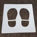 Social Distancing Playground Footprint Stencils 10pk  hi\-res