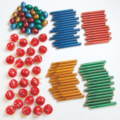 MES Wooden Clave and Egg Shaker Percussion Set  hi-res