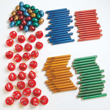 MES Wooden Clave and Egg Shaker Percussion Set  hi\-res