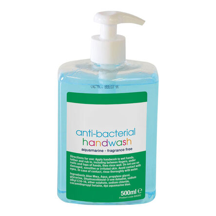 Bioguard Anti\-Bacterial Handwash Fragrance Free 6pk 500ml  hi\-res