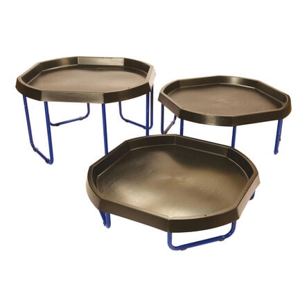 TTS Plastic Active World Tuff Tray Black 3pk Black hi\-res