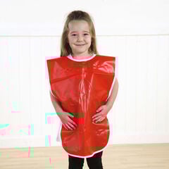 Plain Red PVC Waterproof Easy-on Tabards  Plain Red PVC Waterproof Easy-on Tabards  hi-res