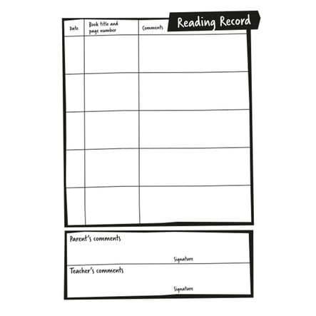 Silvine Homework Diary and Reading Record Book 30pk  hi\-res