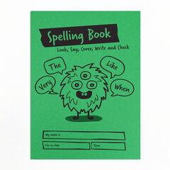 A5 Spelling Book Green 32pg 30pk  hi-res