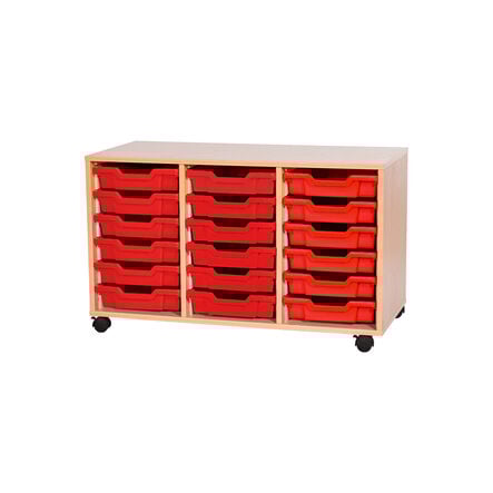 Mobile Triple Tray Storage Unit 18 Trays  hi\-res