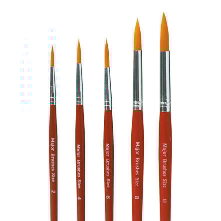 Synthetic Sable Artists\' Paint Brushes 10pk  hi\-res
