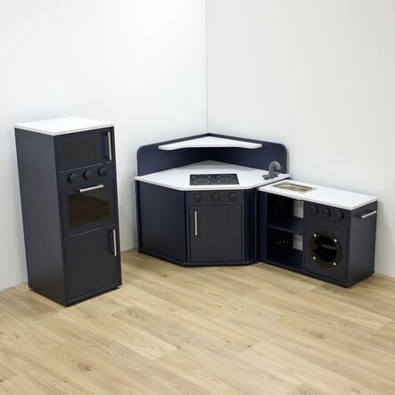 Modern Living Corner Packaway Kitchen Navy  hi\-res