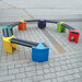 Recyclable Plastic Curved Seating Unit  hi\-res
